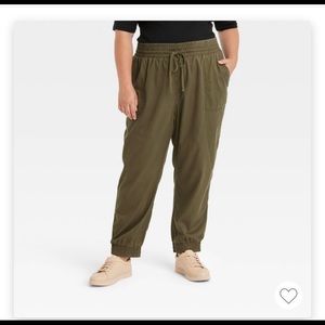 Olive Army Green Jogger pant 2x